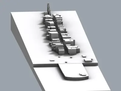 Agiou Nikolaou Street Patras 3D model