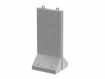 Concrete Wall Panel 3D model