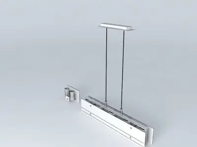 chandelier light fixture with two lights Free 3D model