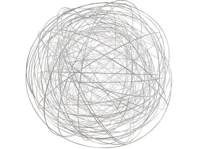 Abstract Sphere Ball v5 002 3D model