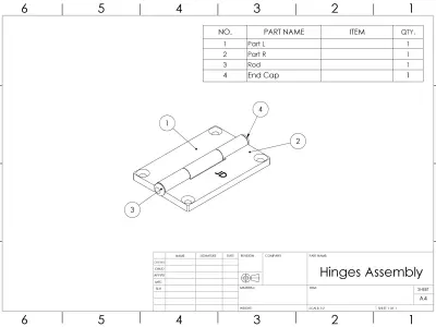 Hinges Model door hinge 3D print model