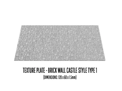 MAT-0021 Texture plates for stone walls  in H0-scale 3D print model