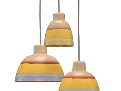 Pendant Light Dusk Yellow 3D model