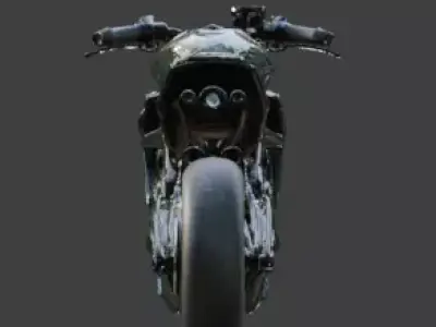  Cyberpunk Street Motorcycle 3D Model Low-poly 3D model