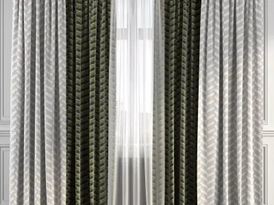 Curtain Set 187 3D model