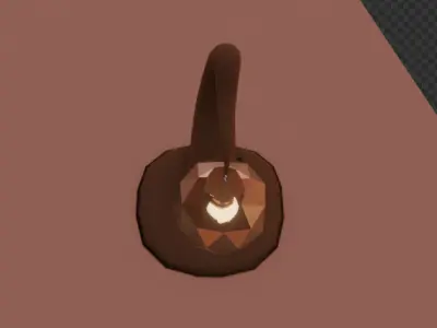 shaped table lamp inspired by nature Free low-poly 3D model