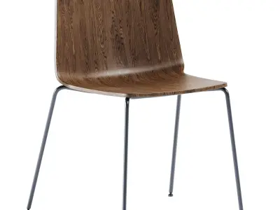 Wooden Chair Rama by Kristalia 3D model