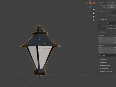 Light 3D in blender Free 3D model