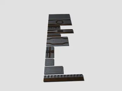 Sci Fi Panels Pack 3D model