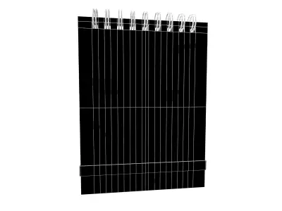 Notebook Pad With Spiral v1 001 Low-poly 3D model