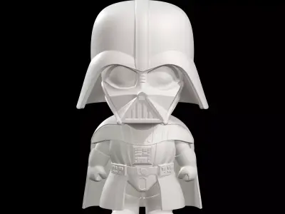 Darth Vader Star Wars Chibi Style Figure 3D print model