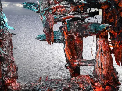 Deep ocean leviathan monster station  6 3D model