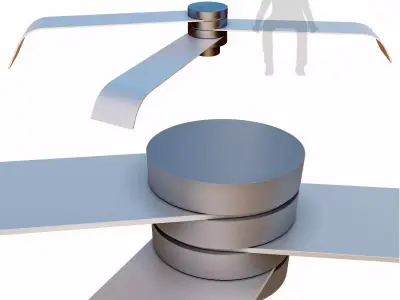 Pivoting Public Seating    3D model