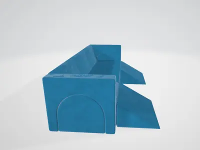 Toddler Modular Sofa Set  Build a Fort Convertible Foam Cushion Low-poly 3D model