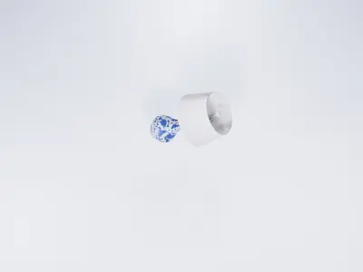 Low Poly Vintage Lamp - Retro Table Light 3D model