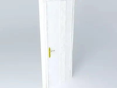 White Indoor Door 3D model