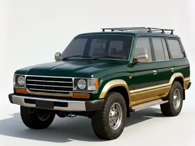 Vintage Luxury Off-Road SUV 3D Model Low-poly 3D model