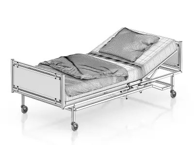 Hospital Bed 3D model