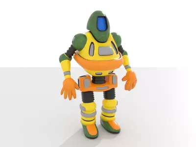 Generic Robot 2 BLEND-OBJ-FBX-DAE-GLB 3D model