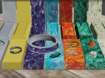 Percious Low-poly 3D model