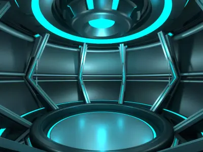Sci Fi Room 3D model 31