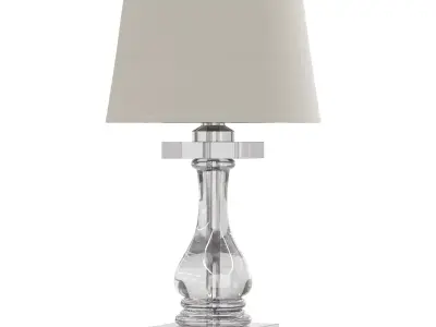 Glass Table Lamp 3D Model 3D model