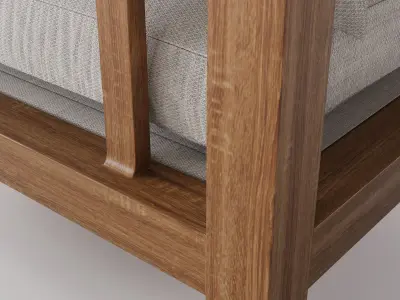 Outdoor Patio Armchair 3D model