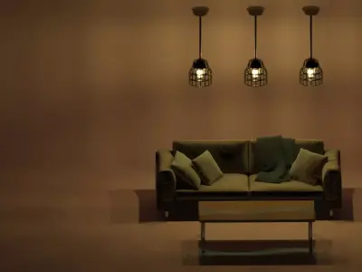 Design Rope Lamp Free 3D model