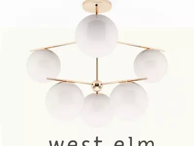 Stem Chandelier 3D model