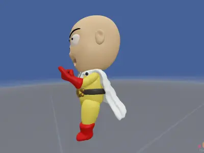 3D Model of One Punch Man Anime Character 3D model