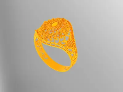 Gold Ring 24 3D print model