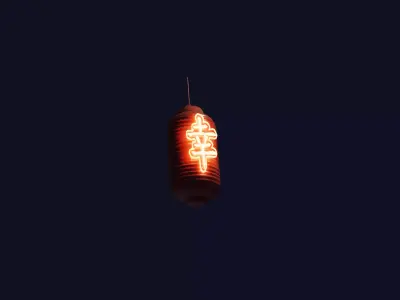 Japan Lamps 3D model