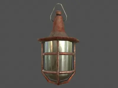 Hanging Light - Game Ready Low-poly 3D model