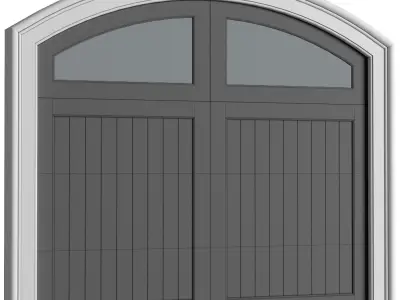 Automatic Classic Modern Garage Doors 3D model