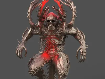 Dantes Glutony demon  3D model