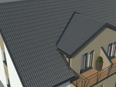 Generic Semi-Detached House 001 3D model