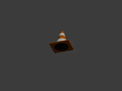 3D Model Safety Road Cone 3D model