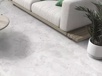 Polished White Marble Floor Tiles 3D Model  Texture