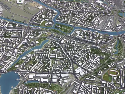 Kaliningrad  Low-poly 3D model