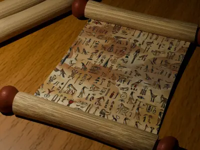 Ancient Egypt Hieroglyphs  - VOL 2 - 8 Seamless PBR Texture