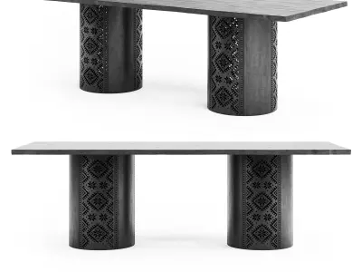 Ethno Rivne Dining Table 3D model