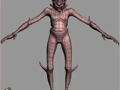 Vampires Family Light Version Low-poly 3D model