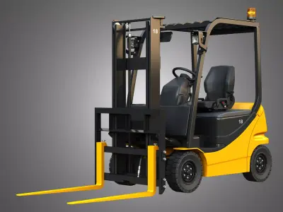 AE50 Electric Forklift 3D model
