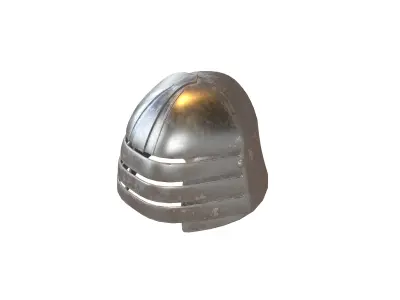 War Helmet V2 002 Low-poly 3D model