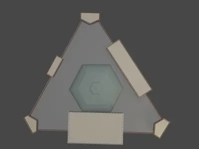 City Hall Low-poly 3D model