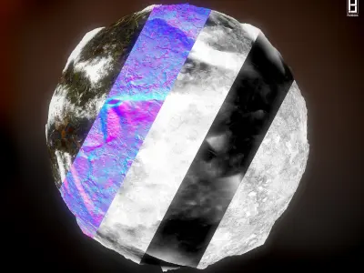 4k PBR Texture Of Snowy Moss Texture