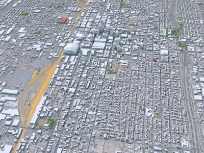 Phoenix Downtown Arizona USA Low-poly 3D model