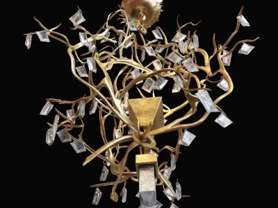 ralph pucci straeten lustre givre 3D model