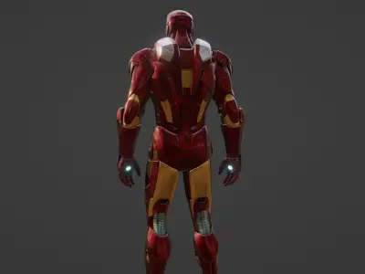 Iron Man Mark 7 - 3D Model - Blender 3D model