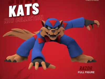 Swat Kats figures - Razor 3D print model